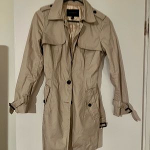 Banana Republic Raincoat Tan Small Petit